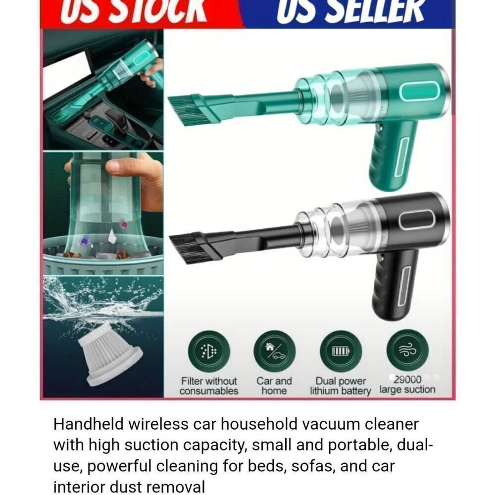Hand-held wireless car household vacuum cleaner